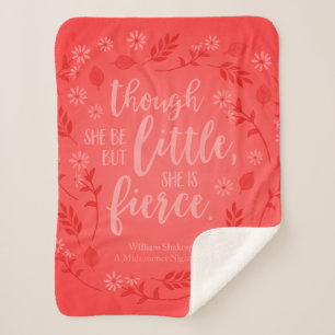 Red Floral Little Aber Fierce William Shakespeare Sherpadecke