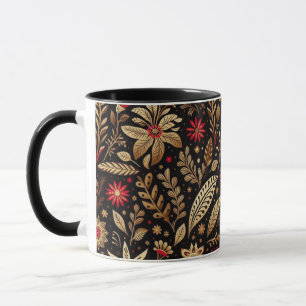 Red Floral Mexiko High Tasse