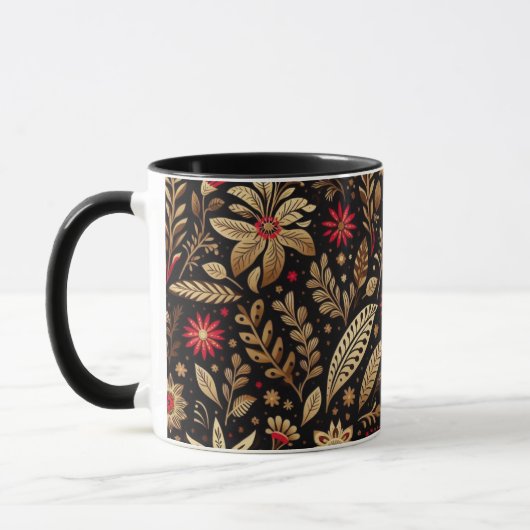 Red Floral Mexiko High Tasse (Links)
