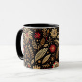 Red Floral Mexiko High Tasse (Vorderseite Links)