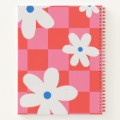 Red Floral Notebook Notizblock (Rückseite)