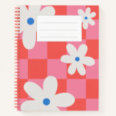 Red Floral Notebook Notizblock (Vorderseite)