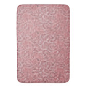 Red Floral Panel Bath Mat Badematte (Vorderseite Vertikal)