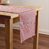 Red Floral Panel Table Runner Kurzer Tischläufer (Beispiel)