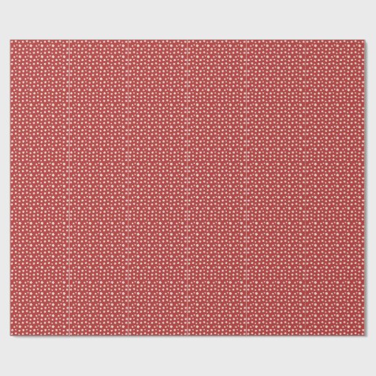 Red Floral Pattern Geschenkpapier (Flach)