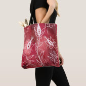 Red Floral Pattern Tasche (Von Nahem)