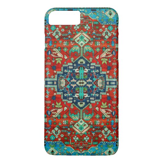 Red Floral Persian Carpet Motive Case-Mate iPhone Hülle (Rückseite)