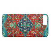Red Floral Persian Carpet Motive Case-Mate iPhone Hülle (Rückseite (Horizontal))