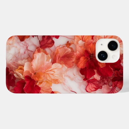 Red Floral Phone Case Wallpaper (Rückseite (Horizontal))