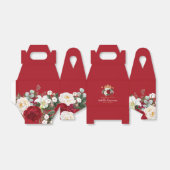 Red Floral Quinceañera Vielen Dank Geschenkschachtel (Ungefaltet)