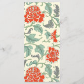 Red Florals with Green Leaves (Rückseite)