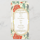 Red Florals with Green Leaves (Vorne/Hinten)