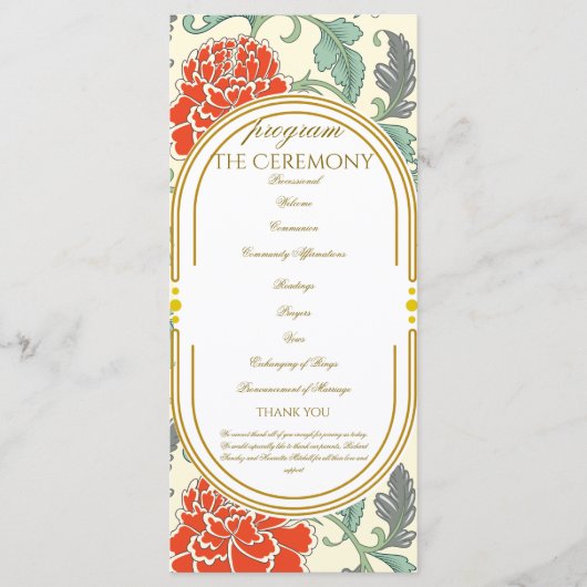 Red Florals with Green Leaves (Vorderseite)