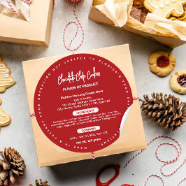 Red Florida Hütte Runder Aufkleber