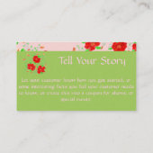 Red Flower Designer Rabattkarte (Rückseite)