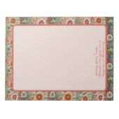 Red Flower Garden Friendance - Kommentar Notizblock (Vorderseite)