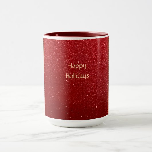 Red Flower Holiday Mug Tasse (Zentrum)