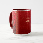Red Flower Holiday Mug Tasse (Vorderseite Links)
