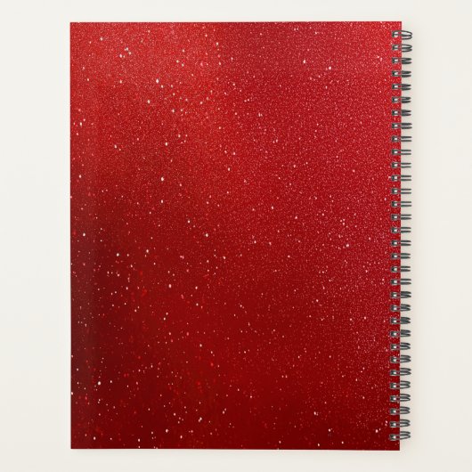 Red Flower Holiday Planner Planer (Rückseite)