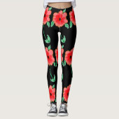 Red Flower Leggings (Vorderseite)