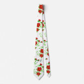 Red Flower Mode Krawatte (Vorderseite)