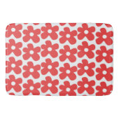 Red Flower pattern Badematte (Vorderseite)