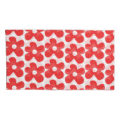 Red Flower pattern Kissenbezug (Rückseite-Rechts)