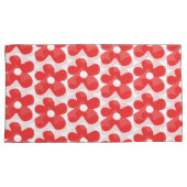 Red Flower pattern Kissenbezug (Vorderseite-Rechts)