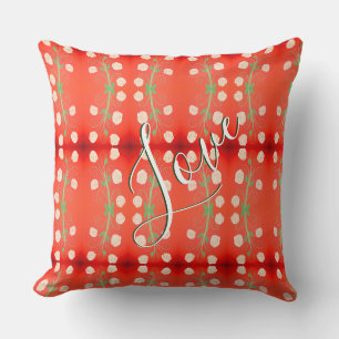 Red Flower Pillow Kissen