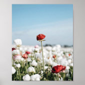 Red flower Print, Value Poster Paper (Semi-Gloss) (Vorne)