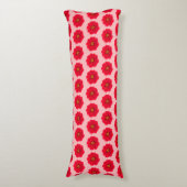 Red Flower Seamless Pattern Body Pillow Seitenschläferkissen (Vorderseite Vertikal)
