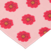 Red Flower Seamless Pattern Tablecloth Tischdecke (Schrägansicht)