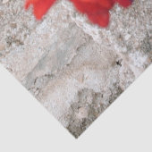 red flower tissue paper seidenpapier (Detail)