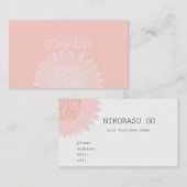 RED flower Visitenkarte (Vorne/Hinten)