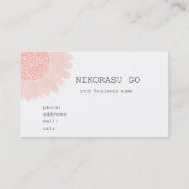 RED flower Visitenkarte (Rückseite)