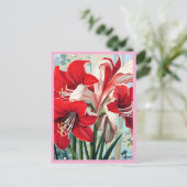 RED FLOWERS #1 POSTKARTE (Stehend Vorderseite)