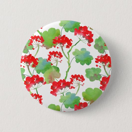 Red flowers button (Vorderseite)