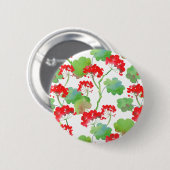 Red flowers button (Vorne & Hinten)