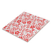 Red Flowers Ceramic Tile Fliese (Seite)
