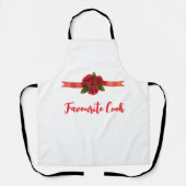 Red Flowers Favorite Cook Schürze (Vorderseite)