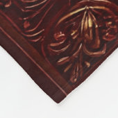 Red Flowers Fleece Blanket (Ecke)