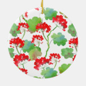 Red flowers keramik ornament (Hinten)