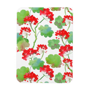 Red flowers magnet