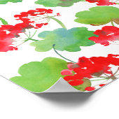 Red flowers poster (Ecke)
