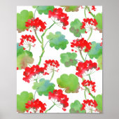 Red flowers poster (Vorne)