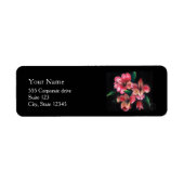 Red Flowers Return Address Labels (Vorne)