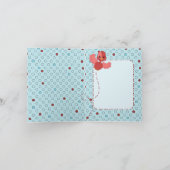 Red Flutter Bird Karte (Innenseite)