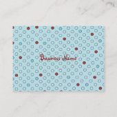 Red Flutter Bird Visitenkarte (Rückseite)