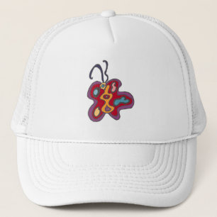 Red Flutterfly Hat Truckerkappe