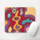 Red Flutterfly Mousepad (Mit Mouse)